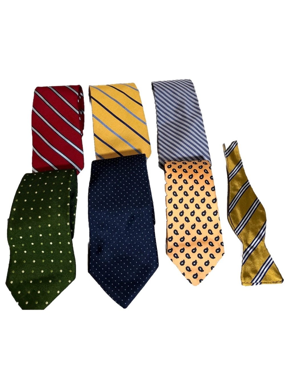 Lot of 7 (6) Brooks Brothers Makers Silk Ties & (1) Golden Fleece Tie Preppy USA
